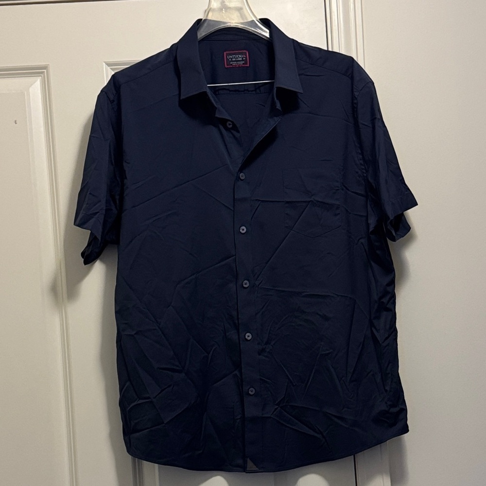 UNTUCKit Navy Casual Button-Down Shirt